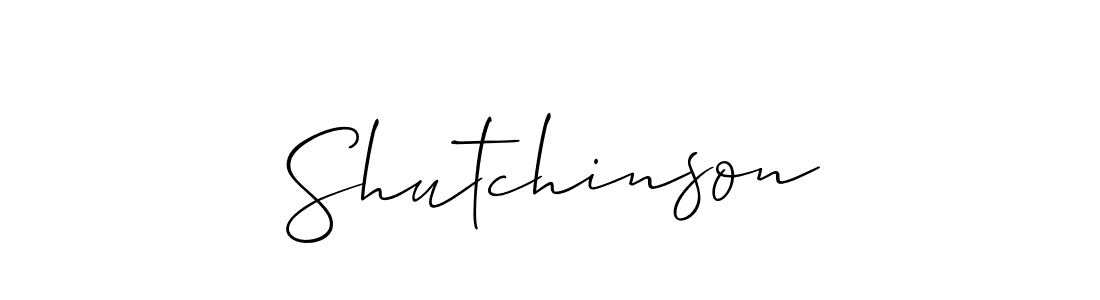 How to make Shutchinson name signature. Use Allison_Script style for creating short signs online. This is the latest handwritten sign. Shutchinson signature style 2 images and pictures png