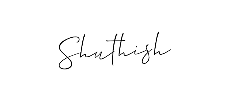 Allison_Script is a professional signature style that is perfect for those who want to add a touch of class to their signature. It is also a great choice for those who want to make their signature more unique. Get Shuthish name to fancy signature for free. Shuthish signature style 2 images and pictures png