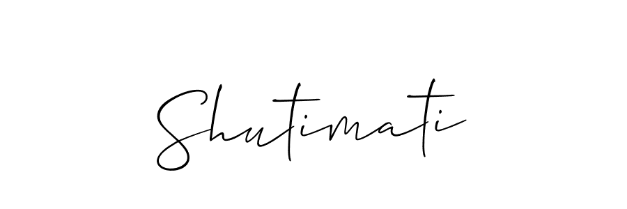 Once you've used our free online signature maker to create your best signature Allison_Script style, it's time to enjoy all of the benefits that Shutimati name signing documents. Shutimati signature style 2 images and pictures png