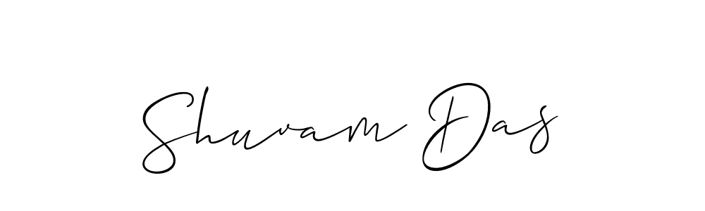 How to make Shuvam Das signature? Allison_Script is a professional autograph style. Create handwritten signature for Shuvam Das name. Shuvam Das signature style 2 images and pictures png