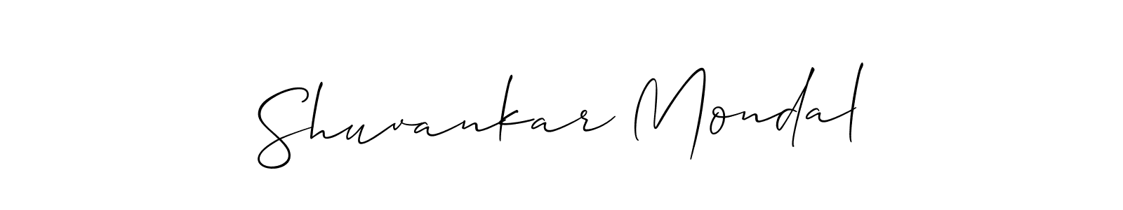 Make a beautiful signature design for name Shuvankar Mondal. With this signature (Allison_Script) style, you can create a handwritten signature for free. Shuvankar Mondal signature style 2 images and pictures png