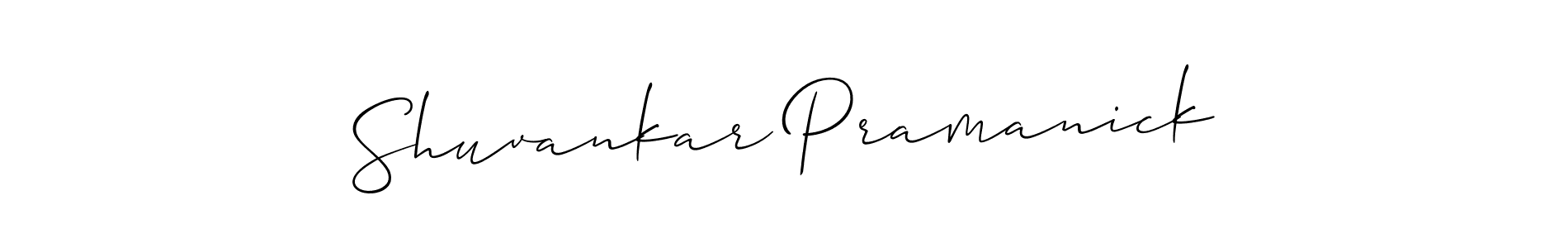 How to make Shuvankar Pramanick signature? Allison_Script is a professional autograph style. Create handwritten signature for Shuvankar Pramanick name. Shuvankar Pramanick signature style 2 images and pictures png