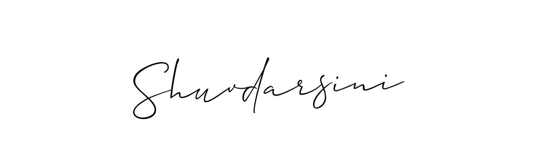 Make a beautiful signature design for name Shuvdarsini. With this signature (Allison_Script) style, you can create a handwritten signature for free. Shuvdarsini signature style 2 images and pictures png