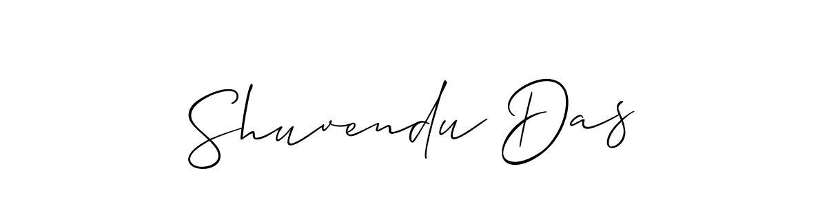 You should practise on your own different ways (Allison_Script) to write your name (Shuvendu Das) in signature. don't let someone else do it for you. Shuvendu Das signature style 2 images and pictures png