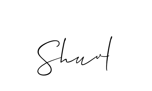 You should practise on your own different ways (Allison_Script) to write your name (Shuvl) in signature. don't let someone else do it for you. Shuvl signature style 2 images and pictures png