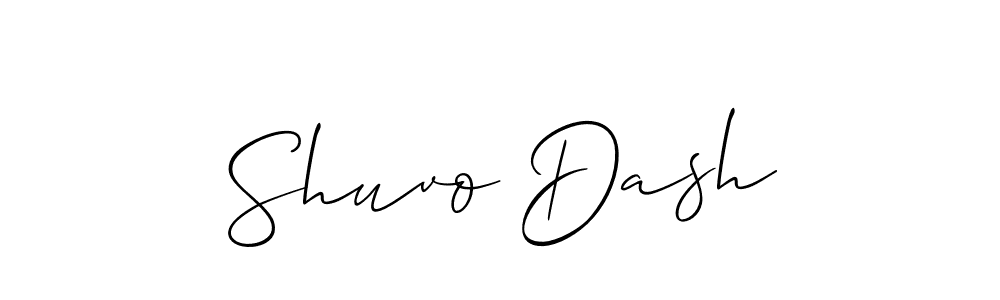 Create a beautiful signature design for name Shuvo Dash. With this signature (Allison_Script) fonts, you can make a handwritten signature for free. Shuvo Dash signature style 2 images and pictures png