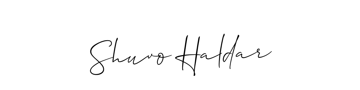 Also You can easily find your signature by using the search form. We will create Shuvo Haldar name handwritten signature images for you free of cost using Allison_Script sign style. Shuvo Haldar signature style 2 images and pictures png