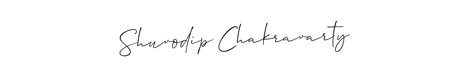 You should practise on your own different ways (Allison_Script) to write your name (Shuvodip Chakravarty) in signature. don't let someone else do it for you. Shuvodip Chakravarty signature style 2 images and pictures png