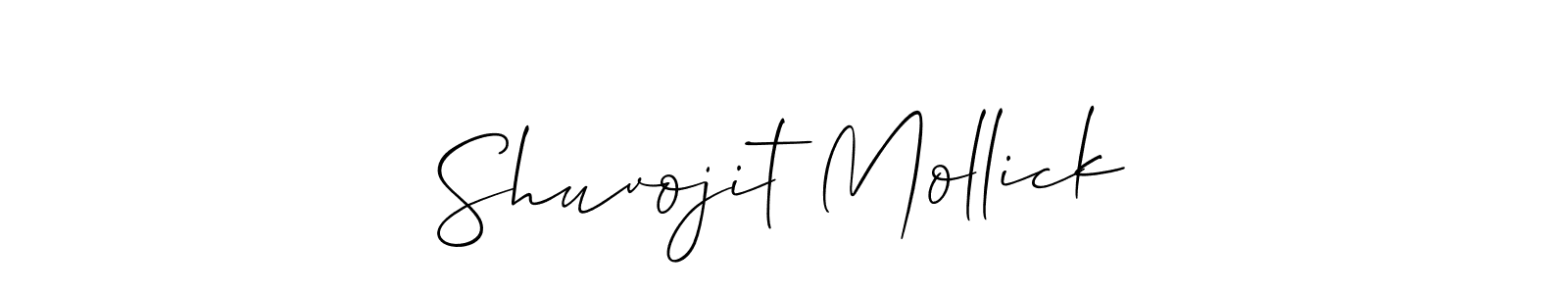 How to Draw Shuvojit Mollick signature style? Allison_Script is a latest design signature styles for name Shuvojit Mollick. Shuvojit Mollick signature style 2 images and pictures png