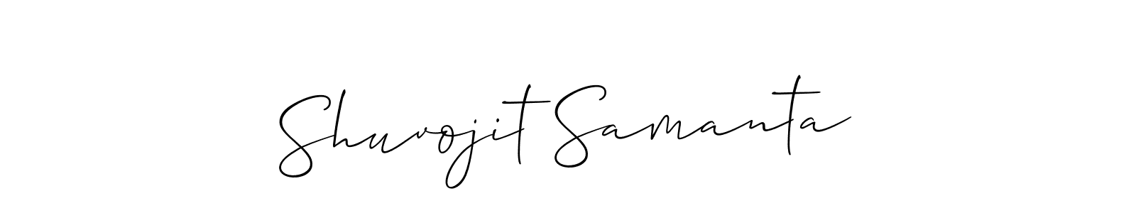 How to Draw Shuvojit Samanta signature style? Allison_Script is a latest design signature styles for name Shuvojit Samanta. Shuvojit Samanta signature style 2 images and pictures png