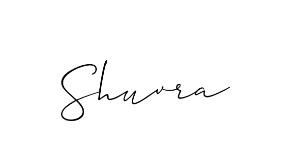 Make a beautiful signature design for name Shuvra. With this signature (Allison_Script) style, you can create a handwritten signature for free. Shuvra signature style 2 images and pictures png