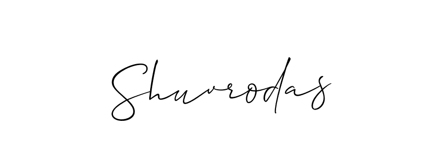 Also we have Shuvrodas name is the best signature style. Create professional handwritten signature collection using Allison_Script autograph style. Shuvrodas signature style 2 images and pictures png