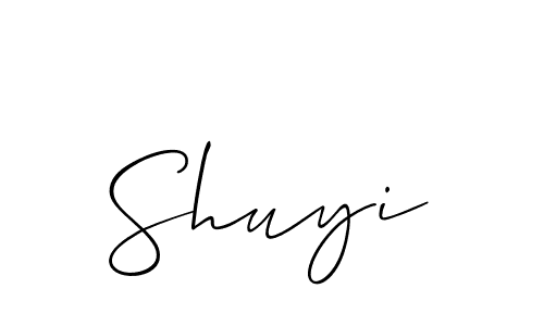 You can use this online signature creator to create a handwritten signature for the name Shuyi. This is the best online autograph maker. Shuyi signature style 2 images and pictures png