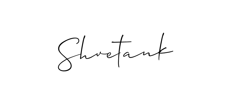 How to make Shvetank signature? Allison_Script is a professional autograph style. Create handwritten signature for Shvetank name. Shvetank signature style 2 images and pictures png