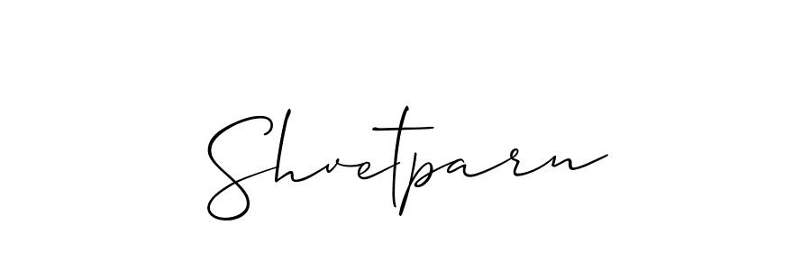 Best and Professional Signature Style for Shvetparn. Allison_Script Best Signature Style Collection. Shvetparn signature style 2 images and pictures png