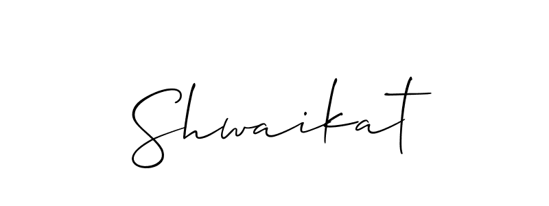 Make a beautiful signature design for name Shwaikat. Use this online signature maker to create a handwritten signature for free. Shwaikat signature style 2 images and pictures png