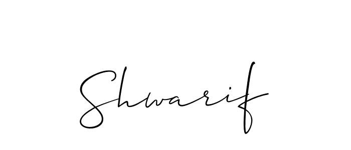 Shwarif stylish signature style. Best Handwritten Sign (Allison_Script) for my name. Handwritten Signature Collection Ideas for my name Shwarif. Shwarif signature style 2 images and pictures png