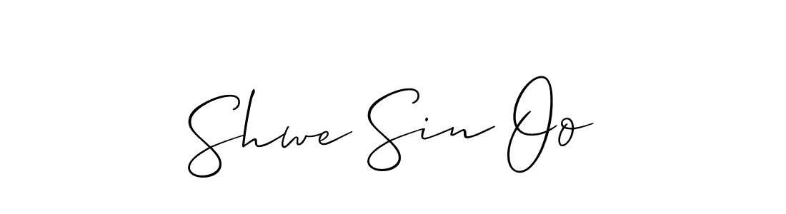 How to make Shwe Sin Oo name signature. Use Allison_Script style for creating short signs online. This is the latest handwritten sign. Shwe Sin Oo signature style 2 images and pictures png