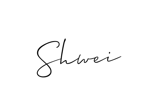 The best way (Allison_Script) to make a short signature is to pick only two or three words in your name. The name Shwei include a total of six letters. For converting this name. Shwei signature style 2 images and pictures png