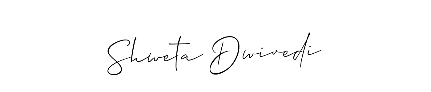 The best way (Allison_Script) to make a short signature is to pick only two or three words in your name. The name Shweta Dwivedi include a total of six letters. For converting this name. Shweta Dwivedi signature style 2 images and pictures png