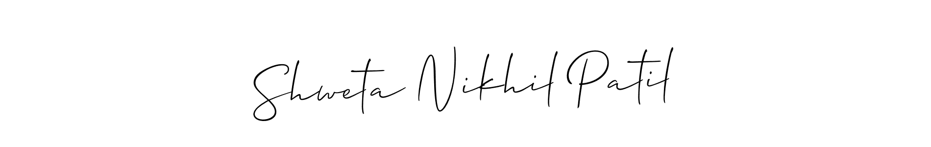 Make a beautiful signature design for name Shweta Nikhil Patil. Use this online signature maker to create a handwritten signature for free. Shweta Nikhil Patil signature style 2 images and pictures png