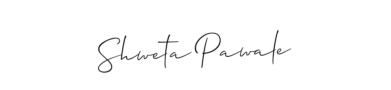 How to Draw Shweta Pawale signature style? Allison_Script is a latest design signature styles for name Shweta Pawale. Shweta Pawale signature style 2 images and pictures png