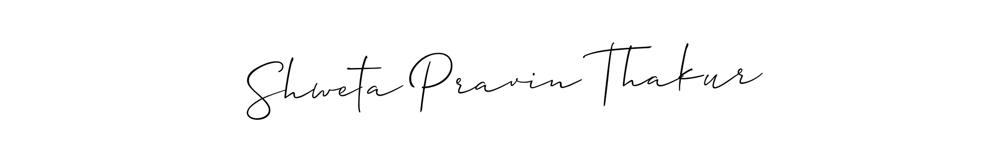 Similarly Allison_Script is the best handwritten signature design. Signature creator online .You can use it as an online autograph creator for name Shweta Pravin Thakur. Shweta Pravin Thakur signature style 2 images and pictures png