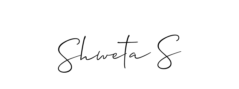 Best and Professional Signature Style for Shweta S. Allison_Script Best Signature Style Collection. Shweta S signature style 2 images and pictures png