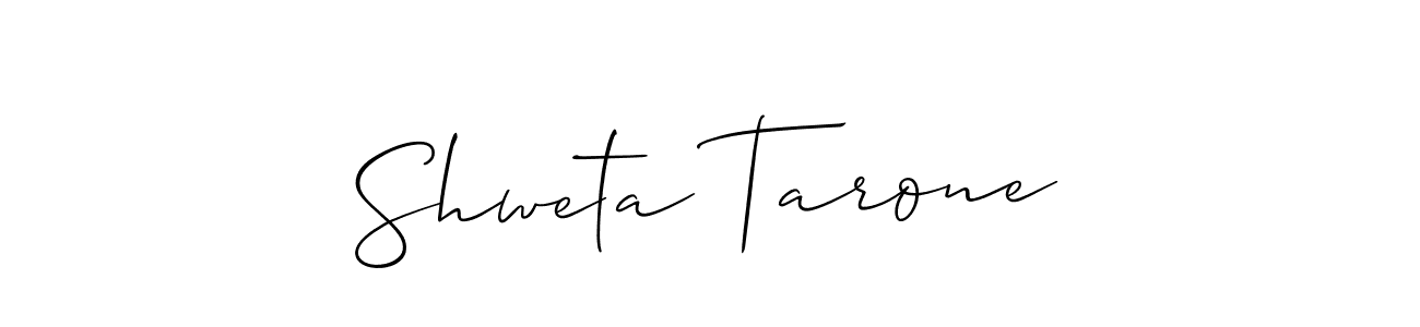 Make a beautiful signature design for name Shweta Tarone. With this signature (Allison_Script) style, you can create a handwritten signature for free. Shweta Tarone signature style 2 images and pictures png