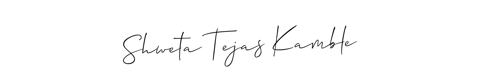 You can use this online signature creator to create a handwritten signature for the name Shweta Tejas Kamble. This is the best online autograph maker. Shweta Tejas Kamble signature style 2 images and pictures png
