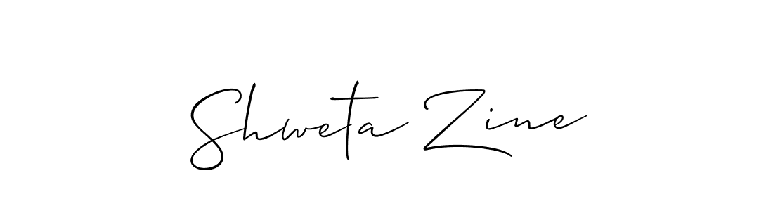 Allison_Script is a professional signature style that is perfect for those who want to add a touch of class to their signature. It is also a great choice for those who want to make their signature more unique. Get Shweta Zine name to fancy signature for free. Shweta Zine signature style 2 images and pictures png