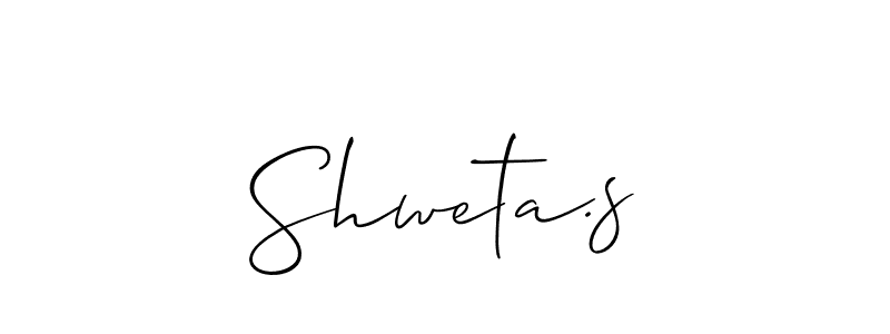 It looks lik you need a new signature style for name Shweta.s. Design unique handwritten (Allison_Script) signature with our free signature maker in just a few clicks. Shweta.s signature style 2 images and pictures png