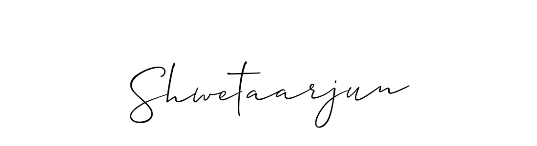 Design your own signature with our free online signature maker. With this signature software, you can create a handwritten (Allison_Script) signature for name Shwetaarjun. Shwetaarjun signature style 2 images and pictures png