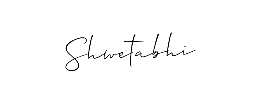 How to make Shwetabhi name signature. Use Allison_Script style for creating short signs online. This is the latest handwritten sign. Shwetabhi signature style 2 images and pictures png