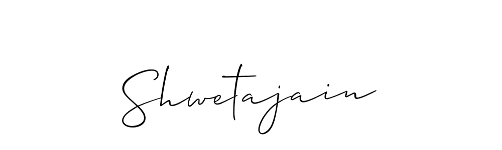 It looks lik you need a new signature style for name Shwetajain. Design unique handwritten (Allison_Script) signature with our free signature maker in just a few clicks. Shwetajain signature style 2 images and pictures png