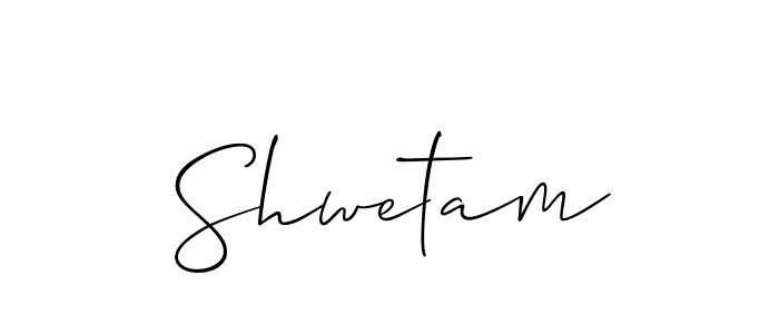 You should practise on your own different ways (Allison_Script) to write your name (Shwetam) in signature. don't let someone else do it for you. Shwetam signature style 2 images and pictures png