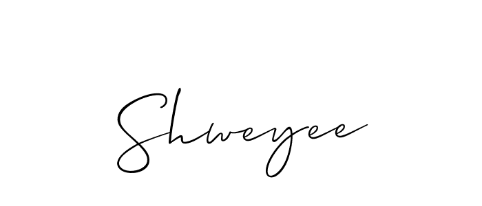 How to Draw Shweyee signature style? Allison_Script is a latest design signature styles for name Shweyee. Shweyee signature style 2 images and pictures png