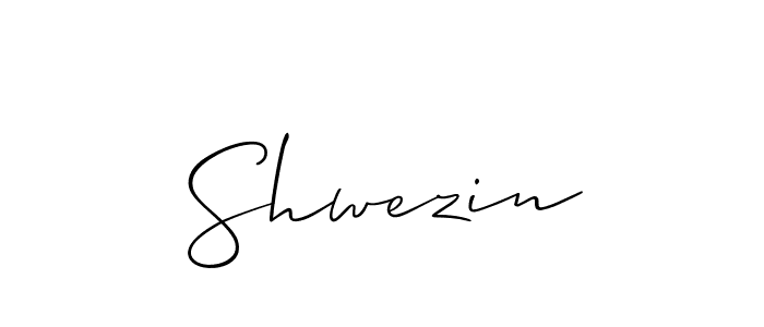 The best way (Allison_Script) to make a short signature is to pick only two or three words in your name. The name Shwezin include a total of six letters. For converting this name. Shwezin signature style 2 images and pictures png