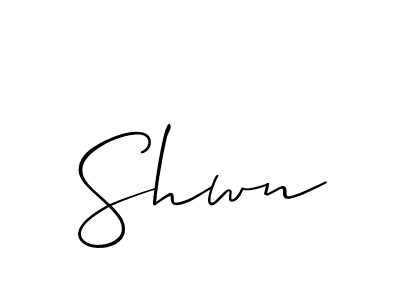 Allison_Script is a professional signature style that is perfect for those who want to add a touch of class to their signature. It is also a great choice for those who want to make their signature more unique. Get Shwn name to fancy signature for free. Shwn signature style 2 images and pictures png