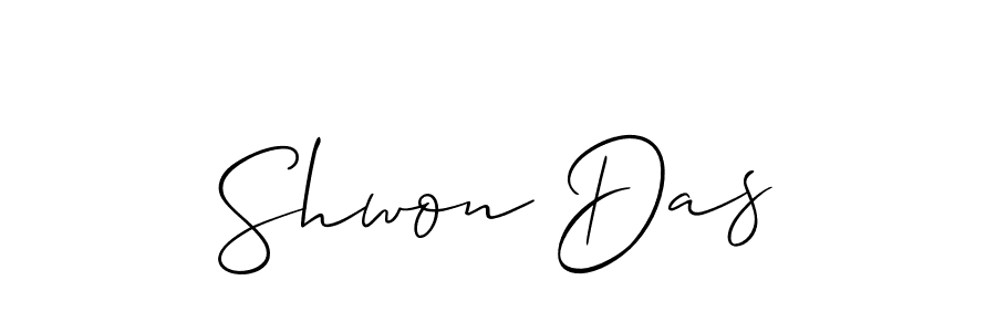 Also we have Shwon Das name is the best signature style. Create professional handwritten signature collection using Allison_Script autograph style. Shwon Das signature style 2 images and pictures png