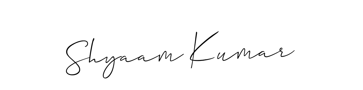 You can use this online signature creator to create a handwritten signature for the name Shyaam Kumar. This is the best online autograph maker. Shyaam Kumar signature style 2 images and pictures png