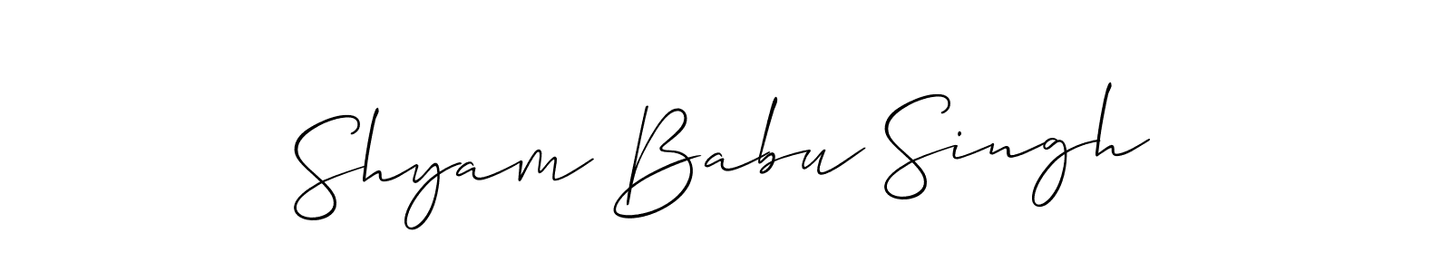 You can use this online signature creator to create a handwritten signature for the name Shyam Babu Singh. This is the best online autograph maker. Shyam Babu Singh signature style 2 images and pictures png