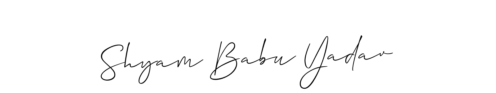 Once you've used our free online signature maker to create your best signature Allison_Script style, it's time to enjoy all of the benefits that Shyam Babu Yadav name signing documents. Shyam Babu Yadav signature style 2 images and pictures png