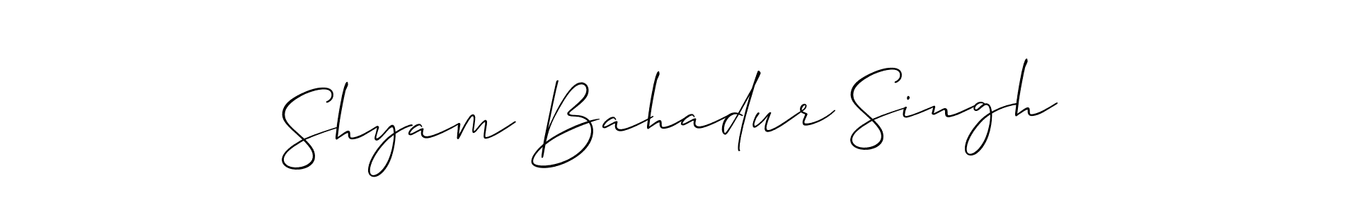 How to make Shyam Bahadur Singh signature? Allison_Script is a professional autograph style. Create handwritten signature for Shyam Bahadur Singh name. Shyam Bahadur Singh signature style 2 images and pictures png