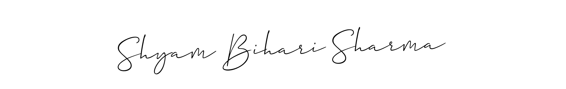 You can use this online signature creator to create a handwritten signature for the name Shyam Bihari Sharma. This is the best online autograph maker. Shyam Bihari Sharma signature style 2 images and pictures png