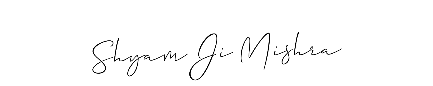 Use a signature maker to create a handwritten signature online. With this signature software, you can design (Allison_Script) your own signature for name Shyam Ji Mishra. Shyam Ji Mishra signature style 2 images and pictures png