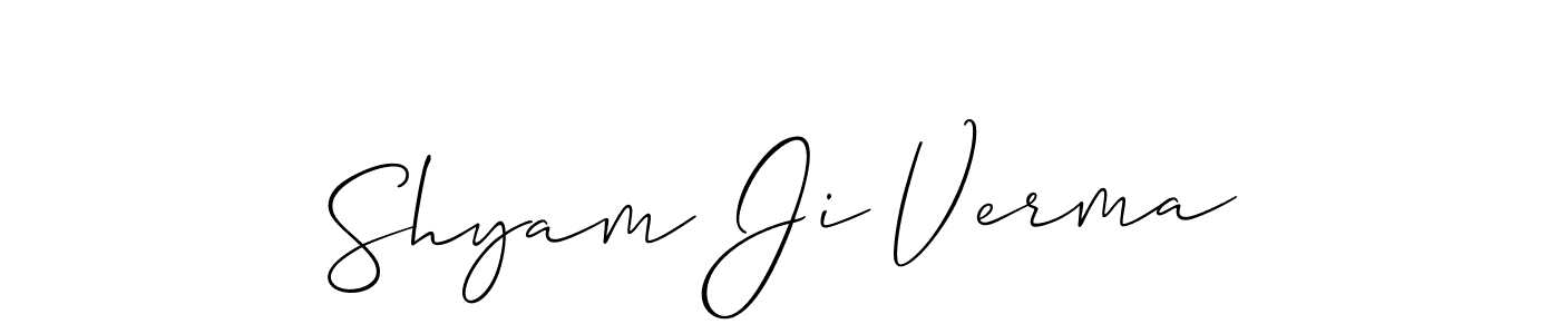 How to make Shyam Ji Verma signature? Allison_Script is a professional autograph style. Create handwritten signature for Shyam Ji Verma name. Shyam Ji Verma signature style 2 images and pictures png