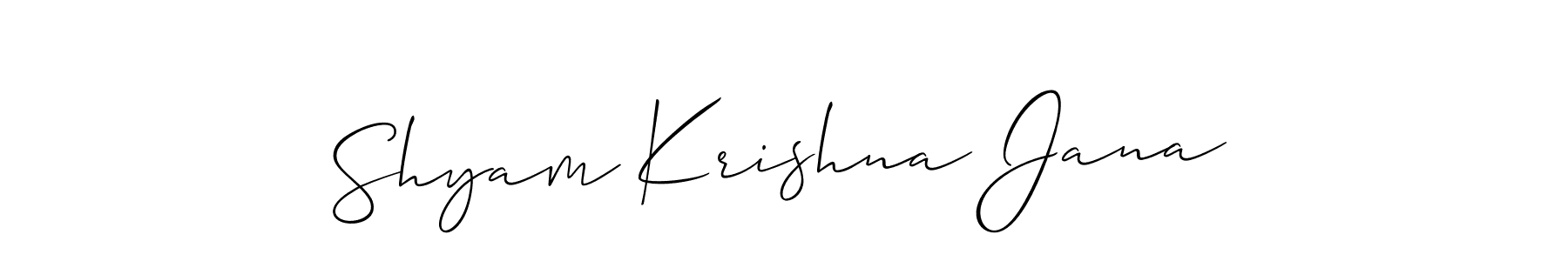Create a beautiful signature design for name Shyam Krishna Jana. With this signature (Allison_Script) fonts, you can make a handwritten signature for free. Shyam Krishna Jana signature style 2 images and pictures png