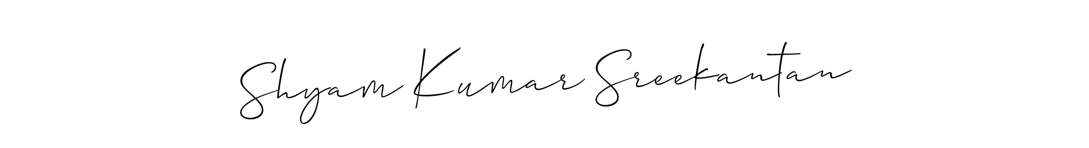 Make a beautiful signature design for name Shyam Kumar Sreekantan. Use this online signature maker to create a handwritten signature for free. Shyam Kumar Sreekantan signature style 2 images and pictures png