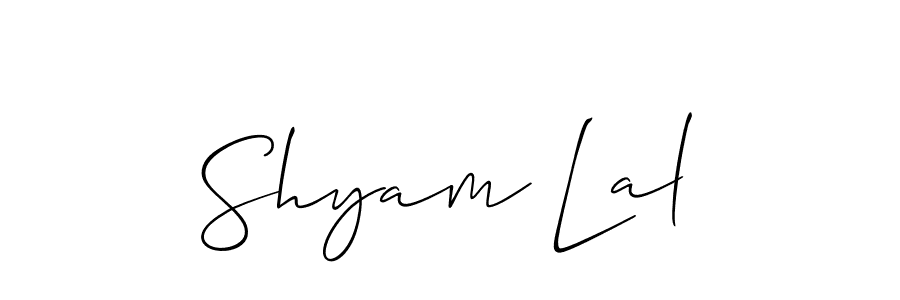 if you are searching for the best signature style for your name Shyam Lal. so please give up your signature search. here we have designed multiple signature styles  using Allison_Script. Shyam Lal signature style 2 images and pictures png